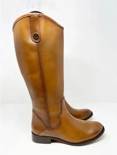 Frye NWOB  Marissa Medallion Inside Zip Cognac Brown Tall Riding Boot US 6