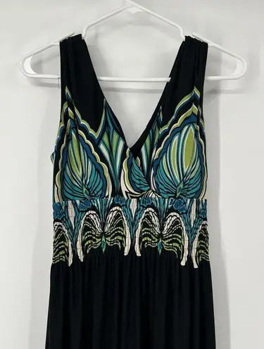 Jessica Howard Womens 8 Maxi Sleeveless Ruched Waist Cruise Vacation Beach