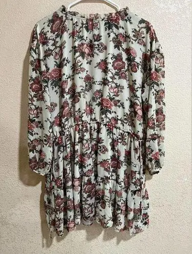 Wilfred  Aritzia Lamare floral open back oversized mini dress XXS