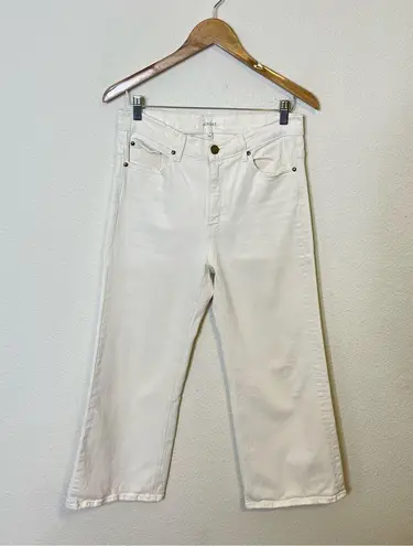 The Great Rider Wide Leg Jeans Stone Cream White Womens Size 28