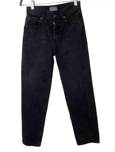 Boyish Jeans - The Tommy crop jeans in Black high rise button fly sz 24