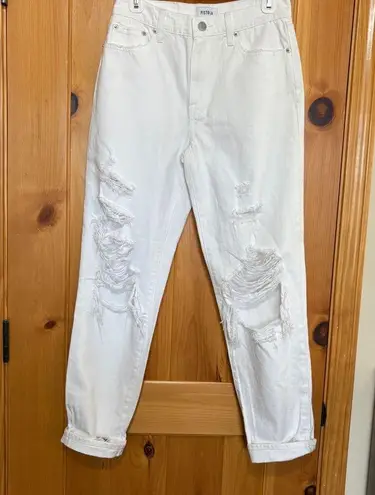 Pistola White Blizzard Presley High Rise Relaxed Roller Denim Jeans Size 26 NWOT