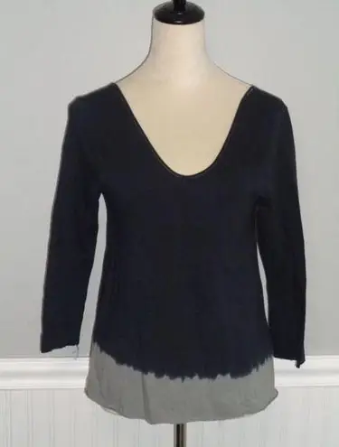 NEW No Name women's small black/gray Boutique 3/4 sleeve top