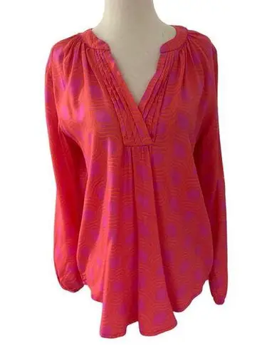 Escapada Pink & Orange Long Sleeve Blouse Women's Size XS | 23-4