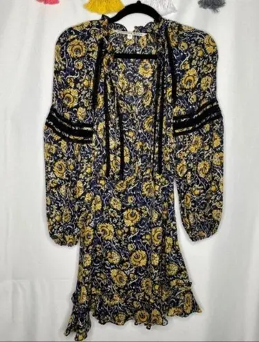 Veronica Beard Blue and Yellow Ida Dress Size 2