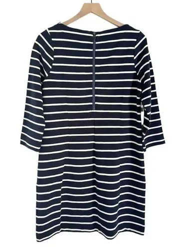 Boden USA Boden Women’s Striped 3/4 Sleeve Midi Dress Blue White Size 10