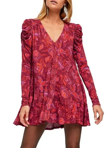 Free People Hello Lover Ruched Sleeve Tunic