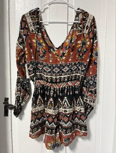 Billabong NWT  Isle of the Heart long sleeve romper size medium