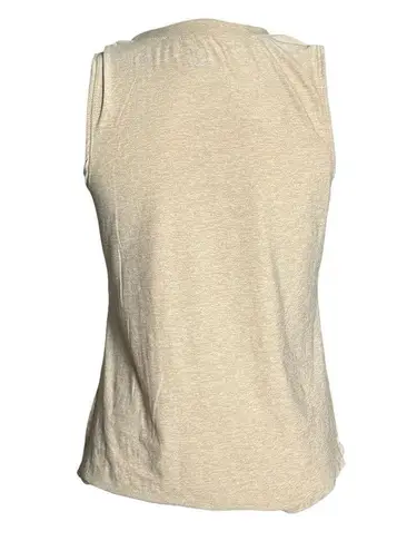 Beyond Yoga  Featherweight Muscle Tank Spacedye Birch Heather SAMPLE NWOT XS Slit