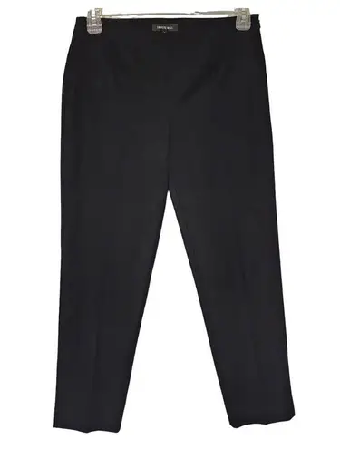 Lafayette 148  New York Cotton Blend Cropped Pants Black 6