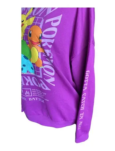 Pokémon NWT--PURPLE SWEATSHIRT-SIZE MEDIUM “