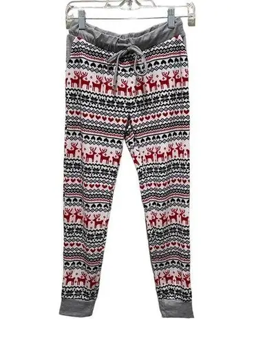 Heimish USA Reindeer Christmas Sweater Jogger Pants Size Small