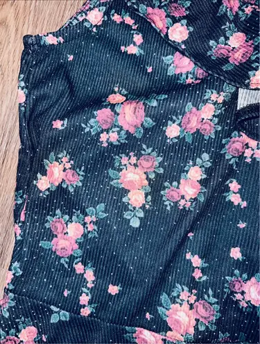 Luna Moon Women’s Floral Peplum Juniors Top Size 1XL NWT *Fits Smaller*