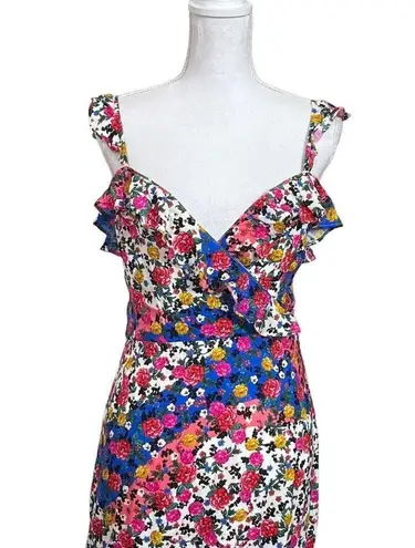 Majorelle  Womens Nolita Midi Floral Dress in Patchwork Multi Size XL New  NWT