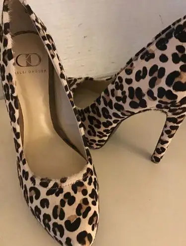 Kelsi Dagger women animal print platform pump heel Brette shoes US 7.5