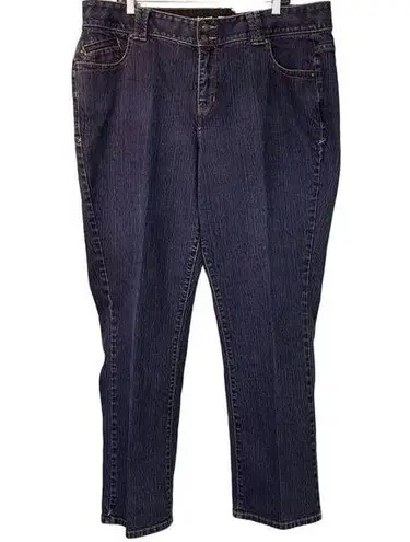 Lane Bryant  Tighter Tummy Tech Size 20 Average High Rise Jeans Blue Straight