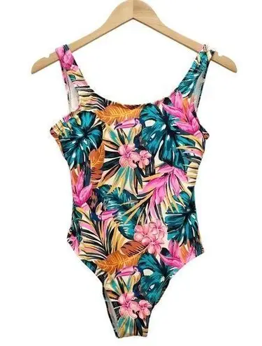 Decree NWT Tropical Print One Piece Swimsuit Women's Size Small Summer Vacation