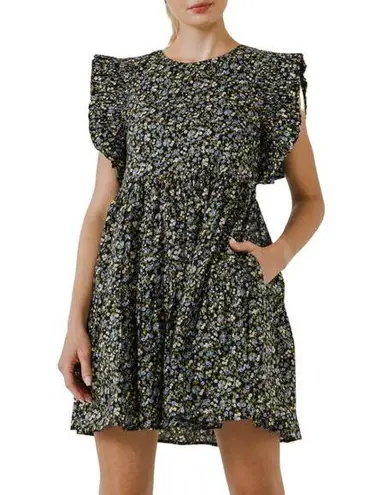 English Factory 💙 NWT Floral Ruffled Babydoll Dress