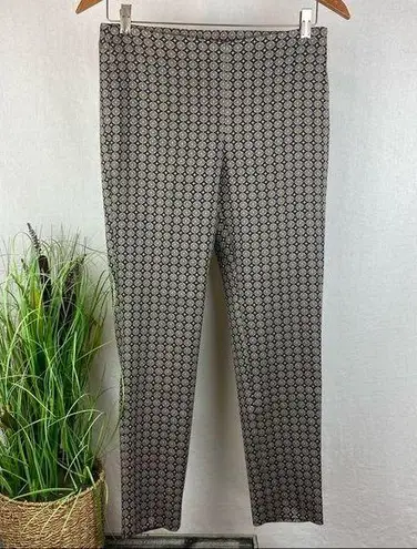 Les Copains Bleu Light weight Woven Side Zip Ankle Slim pants Gray 40 6 Blue