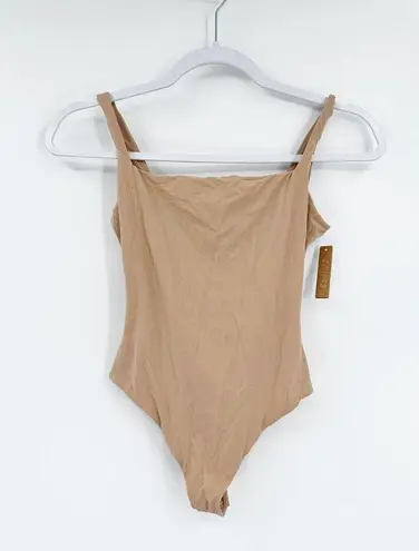 SKIMS Fits Everybody Clay Square Neck Bodysuit Size Small NWT