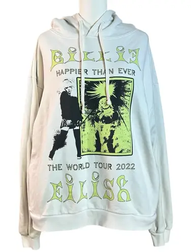 Billie Eilish Official Merch Happier Than Ever 2022 World Tour Hoodie Size Large