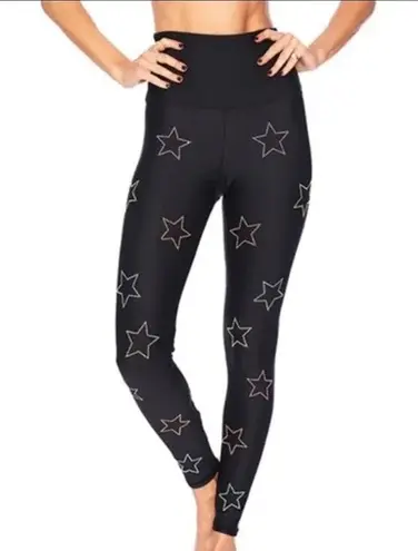 Beach Riot Sport Harper Star Studded Leggings in Black Size Medium Soul Cycle