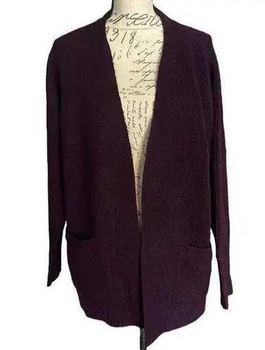 Calvin Klein Jeans  Burgundy Cardigan Sweater NEW Size Large