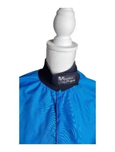 Windbreaker Jacket Cropped Short Size Small Blue Lightweight Athletic Made USA