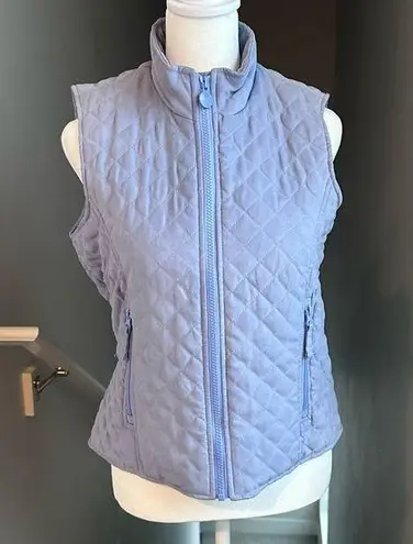 Outback Trading Co. Women's Microsuede Grand Prix Vest Periwinkle Purple Size XS Blue