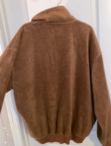 Bob Timberlake XL  Brown Fleece 1/4 Zip - Image 4