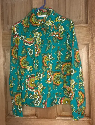 Isaac Mizrahi women’s Floral jacket size S