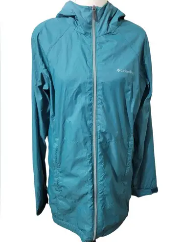 Columbia  Women's Switchback Lined Long Water Repellant Jacket Sz L "River Blue" - Image 7