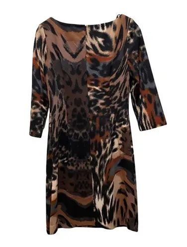 Jessica Simpson  Animal Print Dress Sheath Brown Size 8