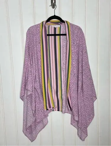 ADYSON PARKER Women's Print Block Kimono 60 Pink Size M