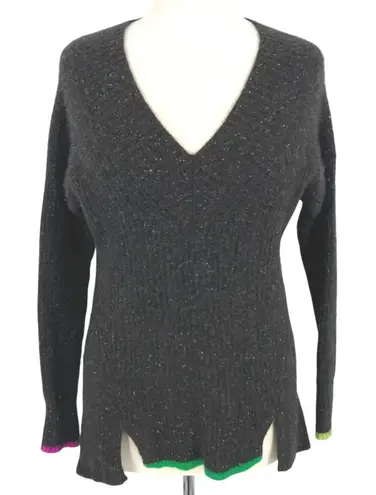 White + Warren Cashmere Speckled V