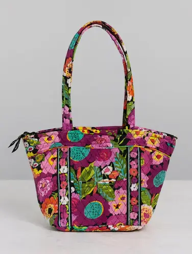 Y2K Vera Bradley Va Va Bloom Purple Quilted Floral Cotton Shoulder Bag Boho90s