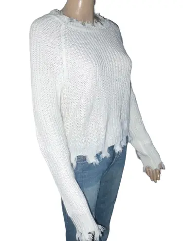 Full Circle Trends Full Circle Trend Distressed Sweater