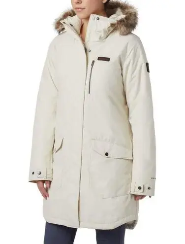 Columbia  Womens XXL Beige Parka With Faux Fur Hood & Multiple Pockets