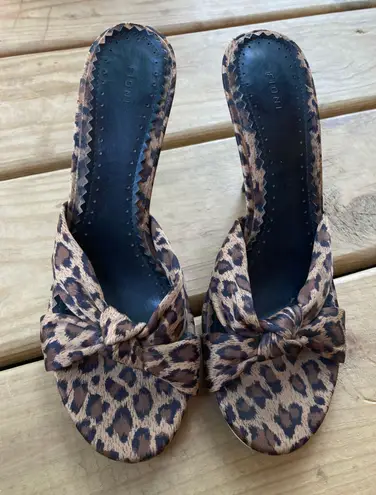 Fioni NWOT  Leopard Cork Heels