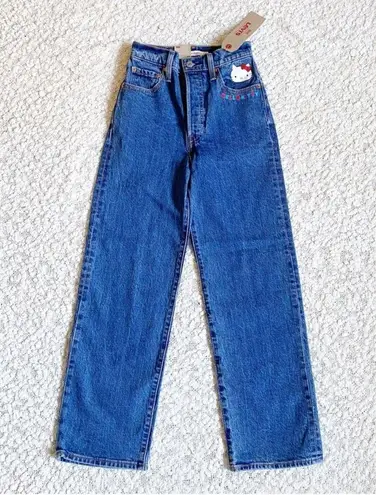 Levi's Levi’s x Hello Kitty Ribcage Straight Ankle Jeans size 24 NWT - Image 1
