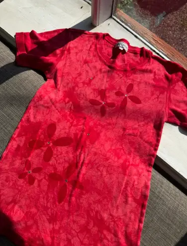 Y2K Grass Roots Red Tie