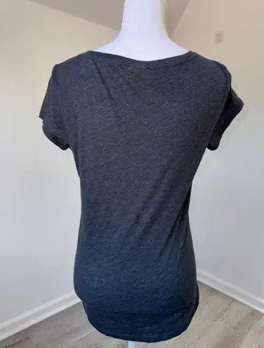 PINK - Victoria's Secret Victoria’s Secret PINK Neon Graphic Tee Charcoal Gray Shirt M Preppy 2000s - Image 3