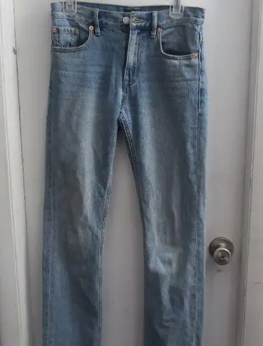 Club Monaco denim jeans straight leg in blue light wash size 24.