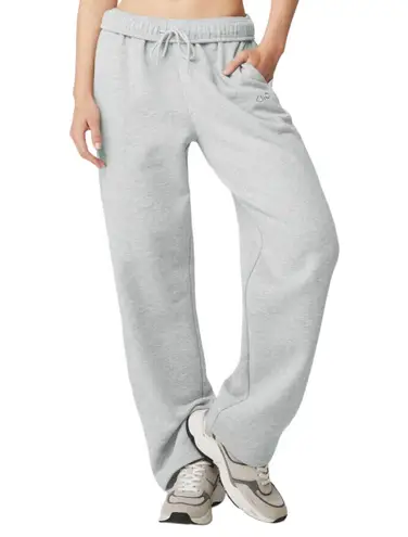 Alo Yoga Accolade Straight Leg Sweatpant Athletic Heather Grey XS