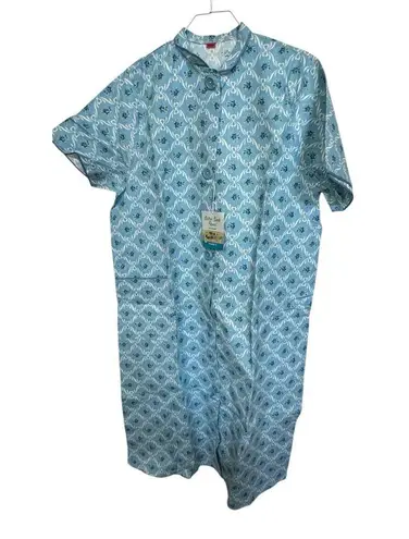 VTG Nightgown Medium Cotton Suede Flannel Sanforized Lowenstein Pajamas Night