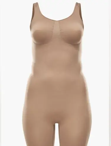 YITTY NEW Nearly Naked Shaping Mid Thigh Bodysuit in Moody B**ch Taupe