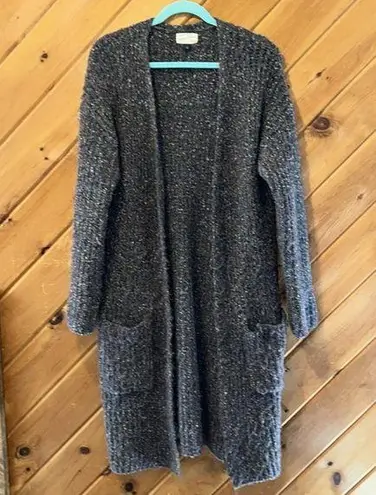 Universal Threads Universal thread wool blend chunky knit gray multi colored long cardigan