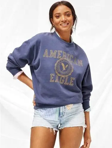 American Eagle  Fleece Oversized Vintage Crewneck Sweatshirt