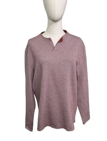 Urban Code The Class Burgundy Houndstooth Long Sleeve Tunic Top M Red Size M