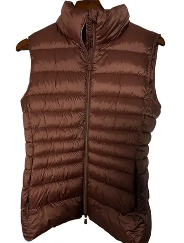 Save The Duck Lynn Vest Womens Small Ultra Light Puffer Jacket Eco Purple Mauve Pink